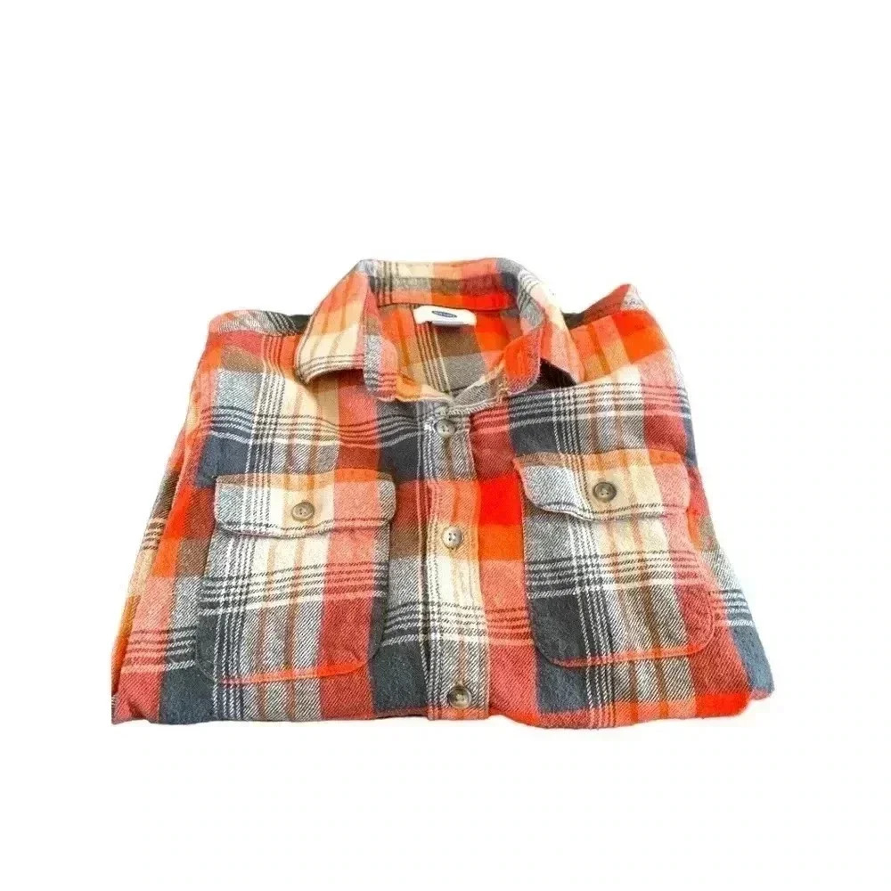 [5 for  $25] Old Navy, medium weight flannel shirt, size 8